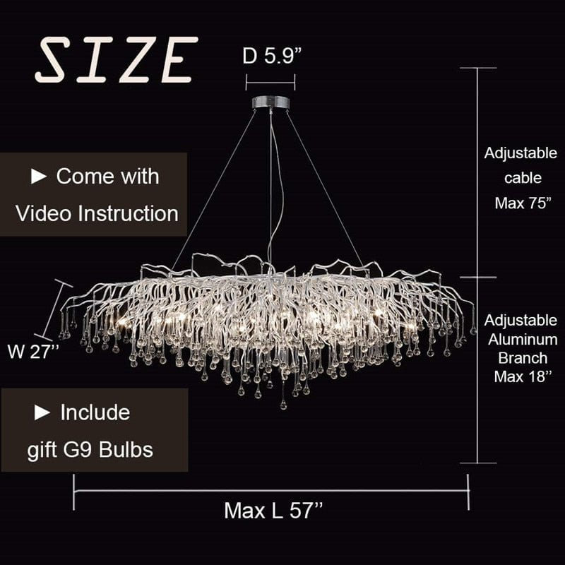 Hoeft 9 - Light Unique/Statement Chandelier
