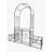 Miquez 86.48'' H x 79.38'' W Iron Arched Trellis