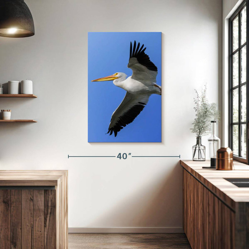 Brampt Pelican In The Sky, 39" H x 26" W