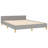 Pranavi vidaXL Fabric Platform Bed Frame, Slats Support, No Mattress-1560611685-1560611686