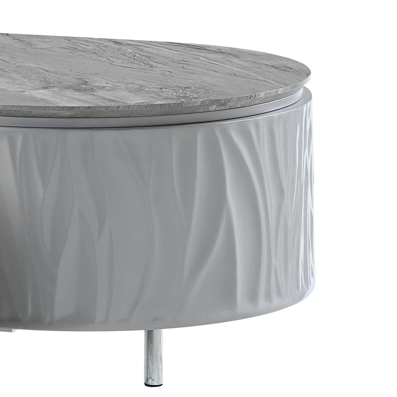 Table basse élégante et élégante avec plateau de rangement et tiroir