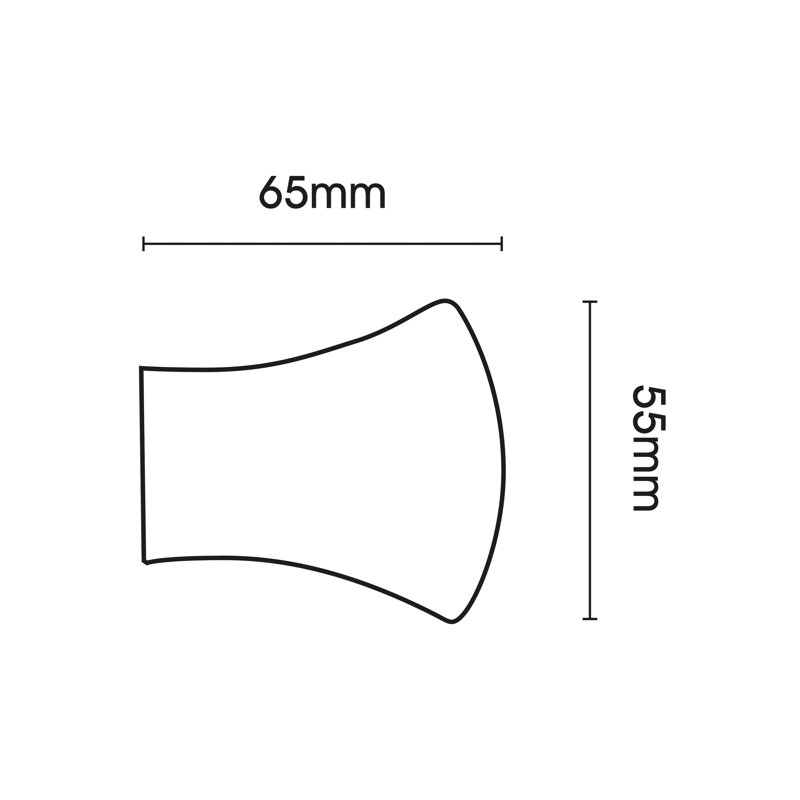 Ceda 2.8cm Single Curtain Pole, Stainless Steel, 2.80cm H x 240cm W x 2.80cm D