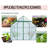 8X6Ft-Green Double Door Polycarbonate Greenhouse Raised Base And Anchor Aluminum Heavy Duty Walk-In Greenhouses For Outdoor Backyard In All Season-118993098-118993105