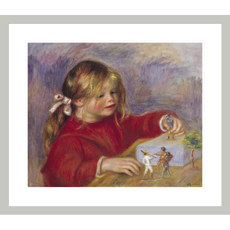 Claude Renoir (né en 1901) au jeu de Pierre-Auguste Renoir, impression giclée encadrée, 23,5 po H x 27,05 po L
