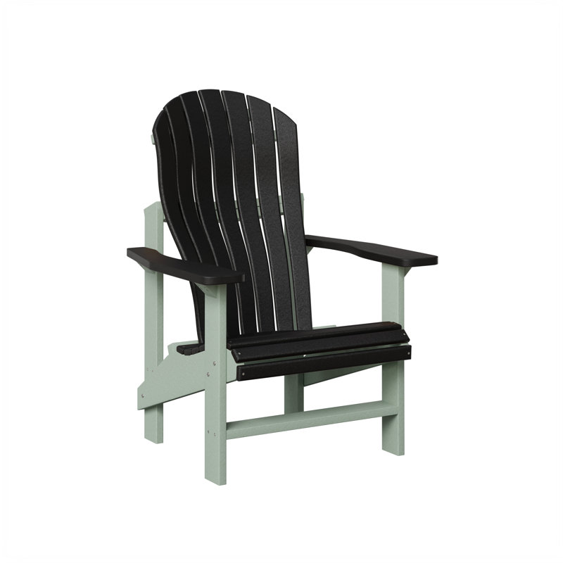 Chaise Adirondack droite Berlin Gardens, Black with Seafoam