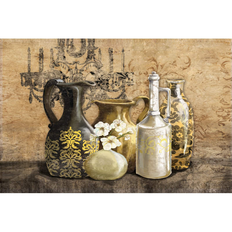 Regal Pots 2 - Wrapped Canvas Painting, 30cm H x 46cm W x 3.8cm D