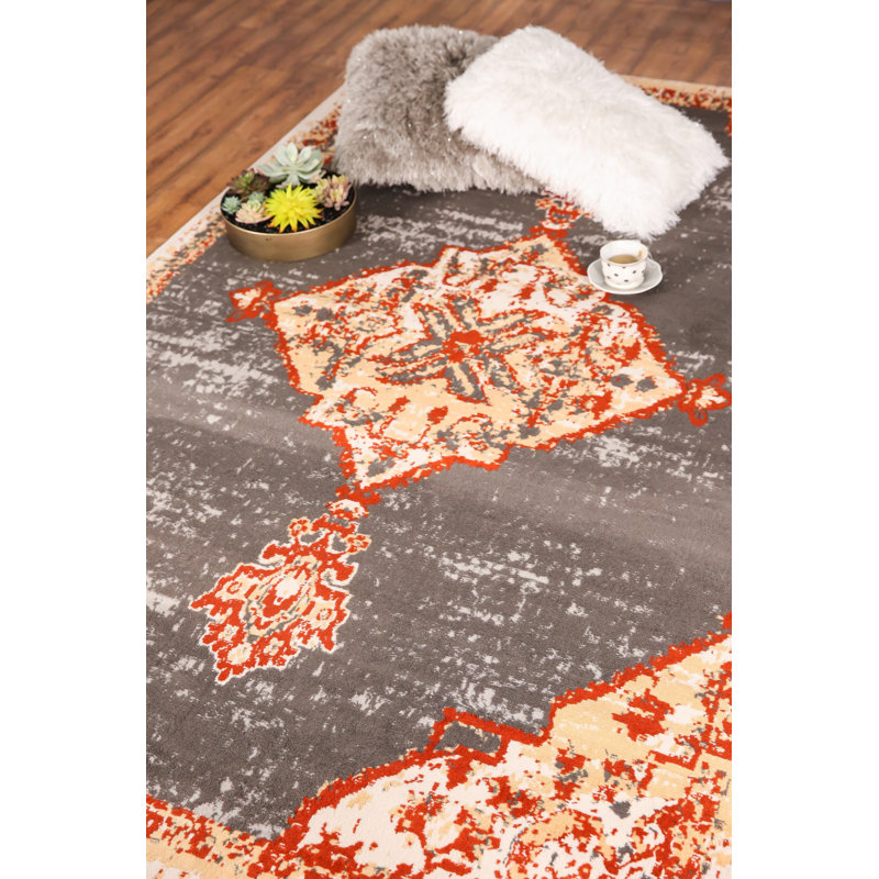 Oriental Indoor Rug, Rectangle 3'6" x 5'6"