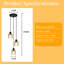 3 - Light Pendant amber Glass Amarieon