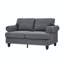 Causeuse 59,5 po en tissu de polyester moderne et classique.
