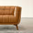 Ardrie 83.8'' Mid-Century Modern Furniture Style Genuine Leather Chesterfield Sofa-1966551940