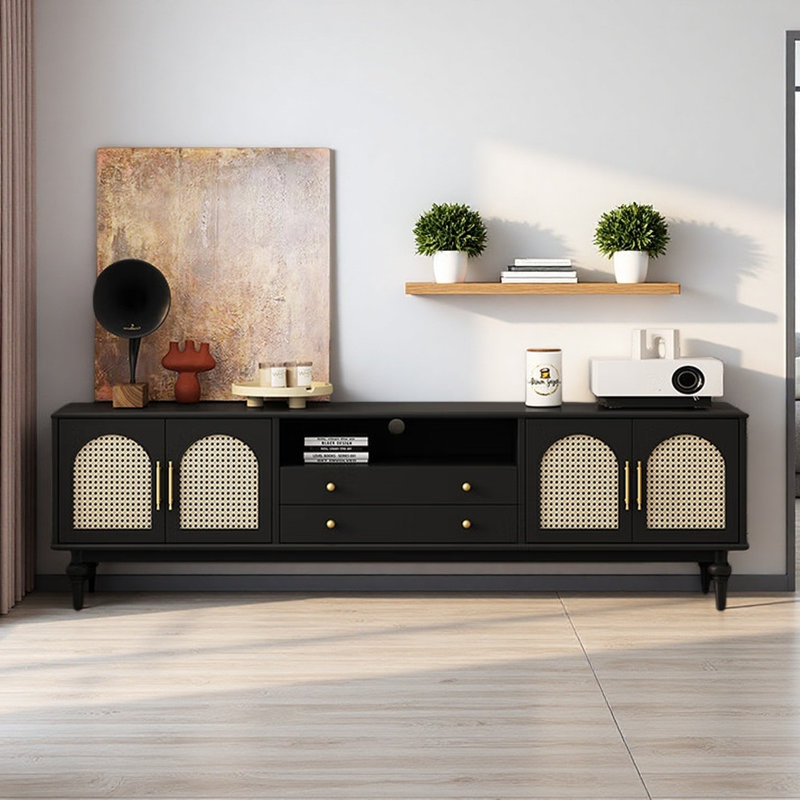 Meuble télé French Light Luxury Design, Noir