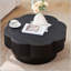 Table basse en forme de fleur avec rangement caché-1874021706