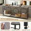 2-Tier Mid-Century Modern Console Table 71'' Narrow Console Table for Entryway