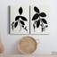 Silhouette Garden I - ensemble de 2 impressions sur toile tendue-2026632269