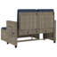 Banc de patio inclinable avec coussins vidaXL-99049280