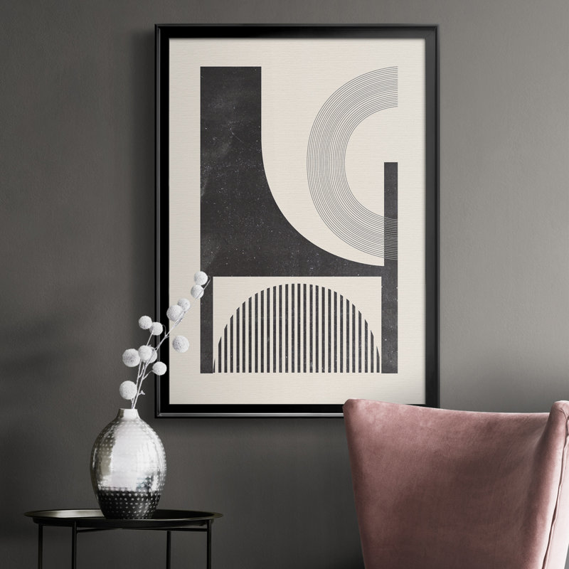 " Unknown Space II ", Black Framed, 24.5" H x 18.5" W x 1" D