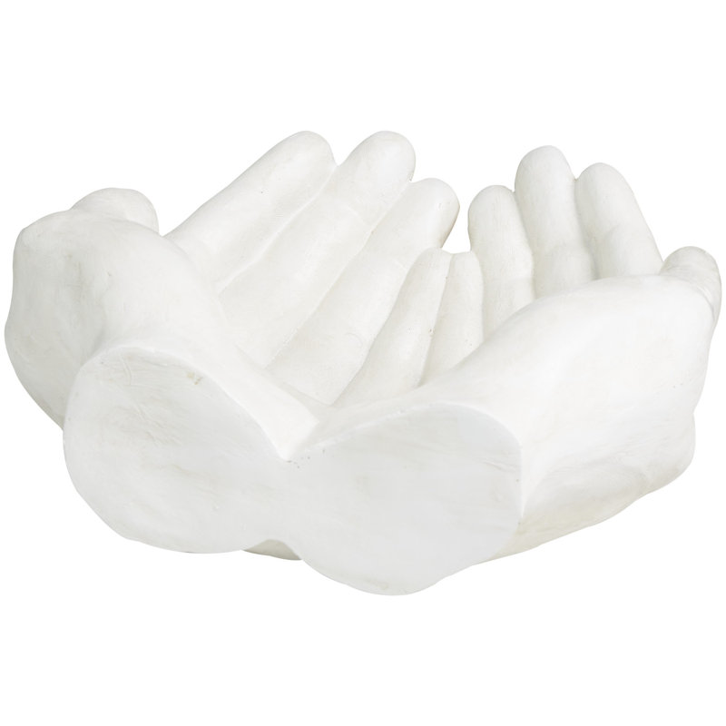 Adonte People Figurines & Sculptures, 7.4" H x 14.55" W x 16.45" D, White