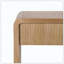 Console moderne à 3 tiroirs avec lattes verticales et conception à bord arrondi pour le couloir derrière le canapé-110183873