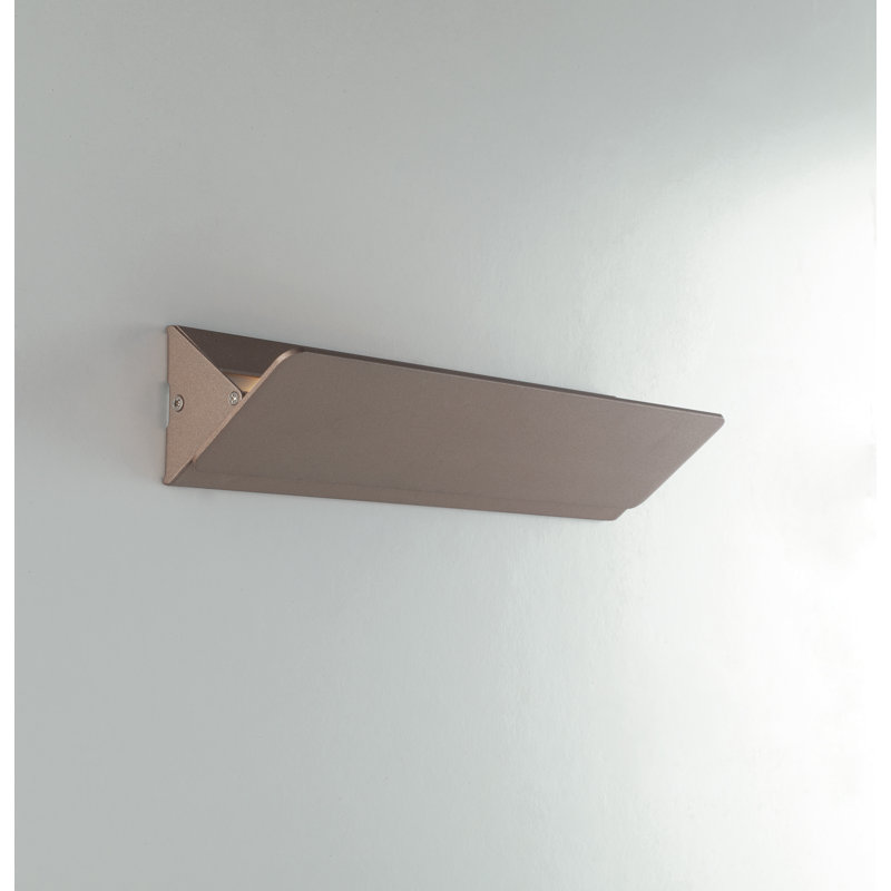 Aluminium LED Flush Mounted Sconce, Bronze