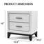 Table de chevet 2 tons avec 2 tiroirs et 2 tiroirs-1606732186