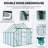 Double Door Polycarbonate Greenhouse Raised Base And Anchor Aluminum Heavy Duty Walk-In Greenhouses-113914532-113914534