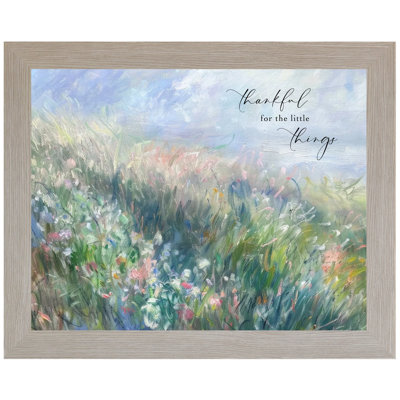«Thankful For The Little Things», art floral de paysage printanier