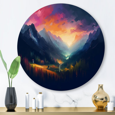 Vue sur la montagne brumeuse