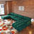 Cylar 138.6'' Wide Velvet Reversible Modular Sofa & Chaise with Ottoman-2063402683