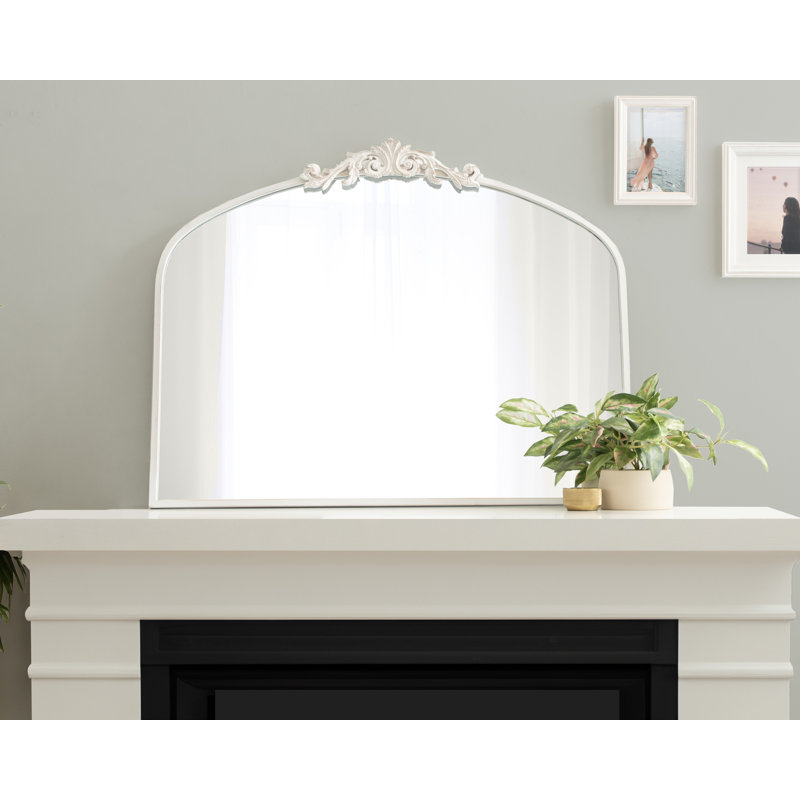 Anglo Metal Flat Mirror, 28.5" x 36", White
