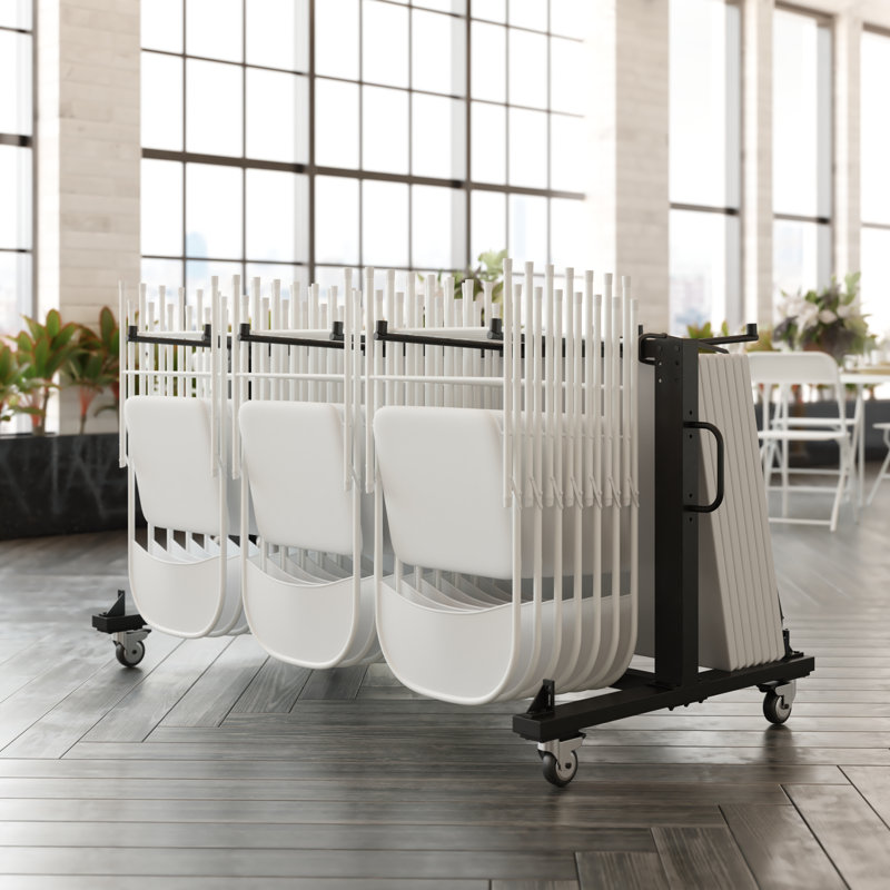 Chariot mobile pour chariot et table Hawkins, H 47 po x l 70,25 po x P 33,5 po