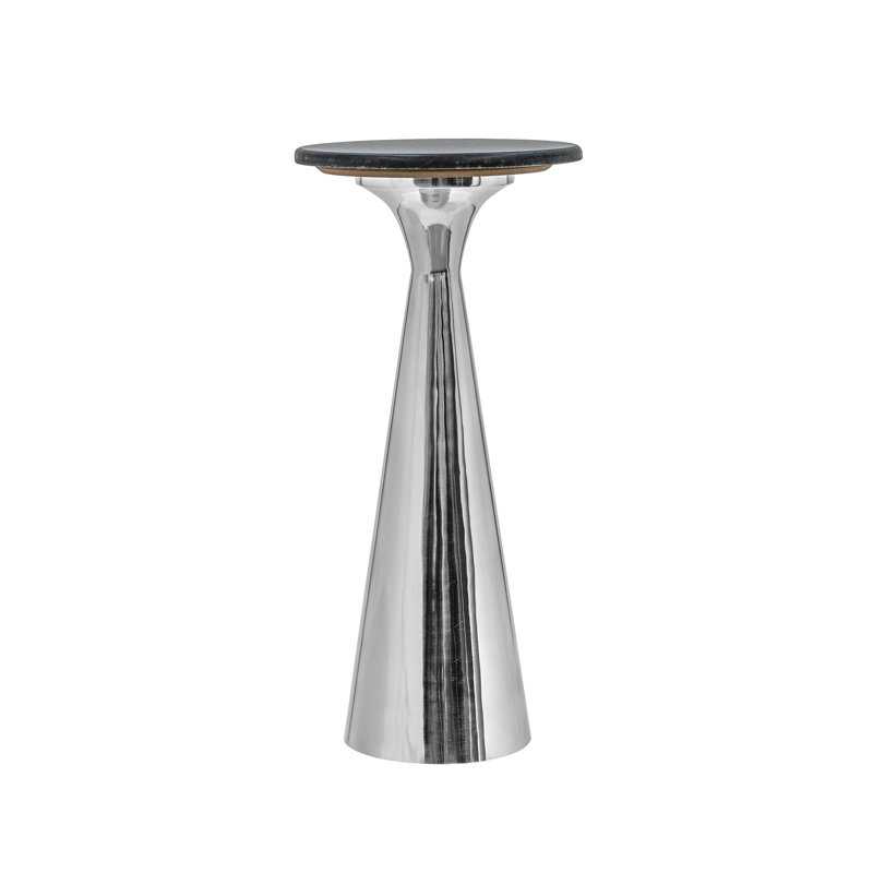 Table d'appoint argentée