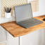 Plateau de bureau vidaXL brun clair en bois de chêne massif 39,4 x 23,6 po