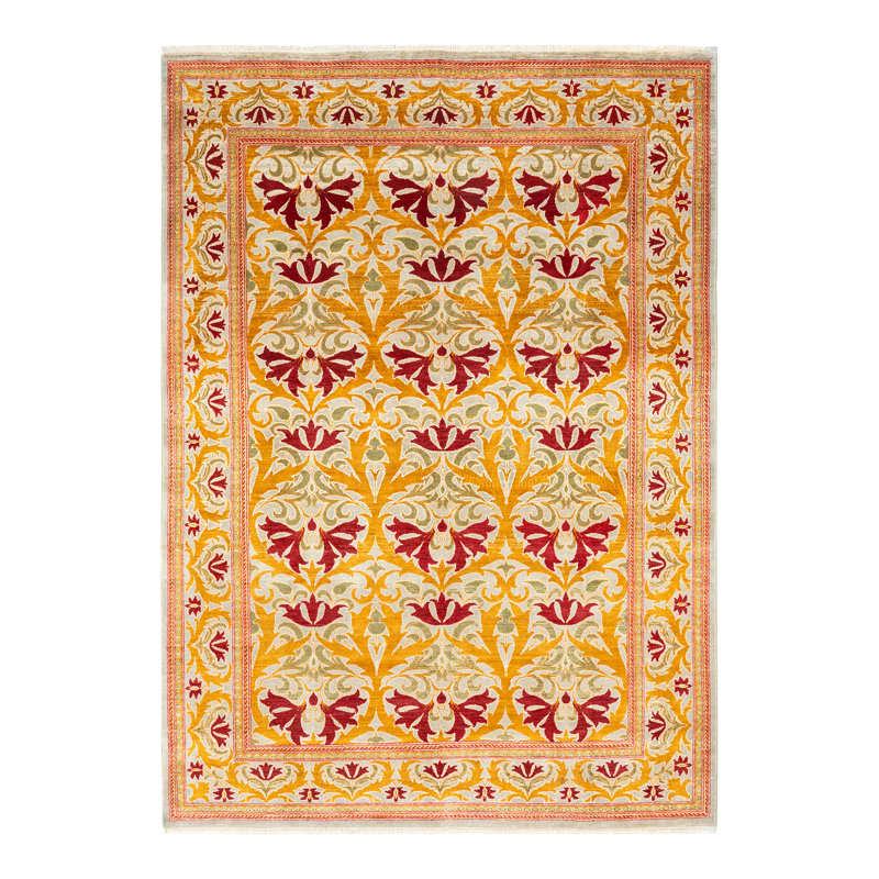 Venla One-of-a-Kind 6' 4" X 9' 2" Hand Knotted Area Rug