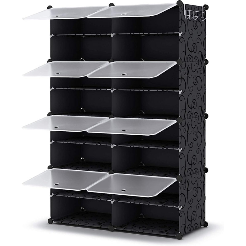 32 Pair Stackable Shoe Rack