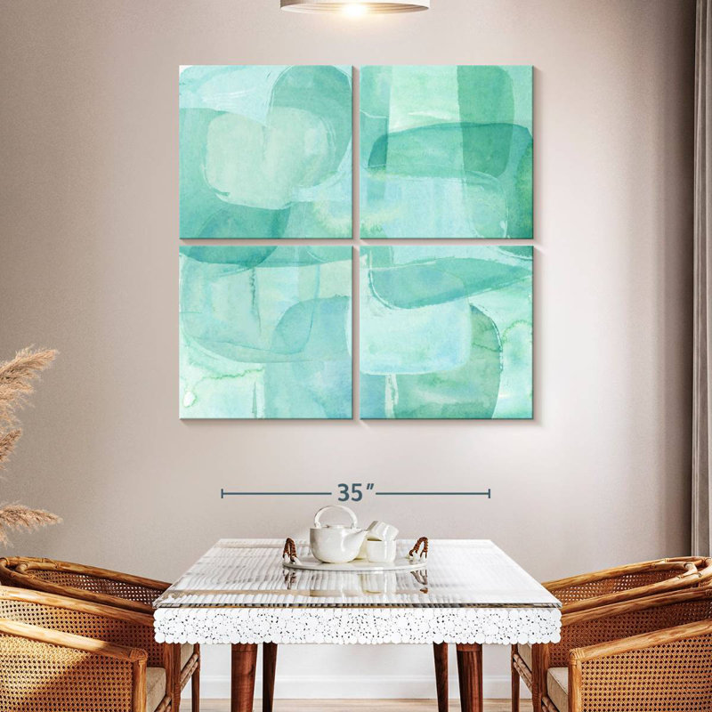 Avery Sea Glass Reflection I, 57" H x 57" W