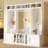 Wide Design Hall Tree With Storage And Bench, 4-IN-1 Multi-Functional Entryway Bench With Coat Rack And Shoe Cubbies, Practical Furniture For Hallway-449663836