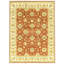 High-Quality Hand-Knotted Red And Cream Area Rug