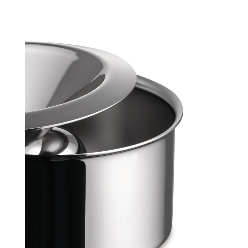 Alessi Bauhaus Ashtray, Stainless Steel