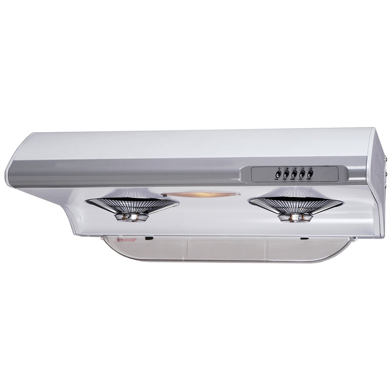 30" 540 CFM Ducted Under Cabinet Range Hood in White