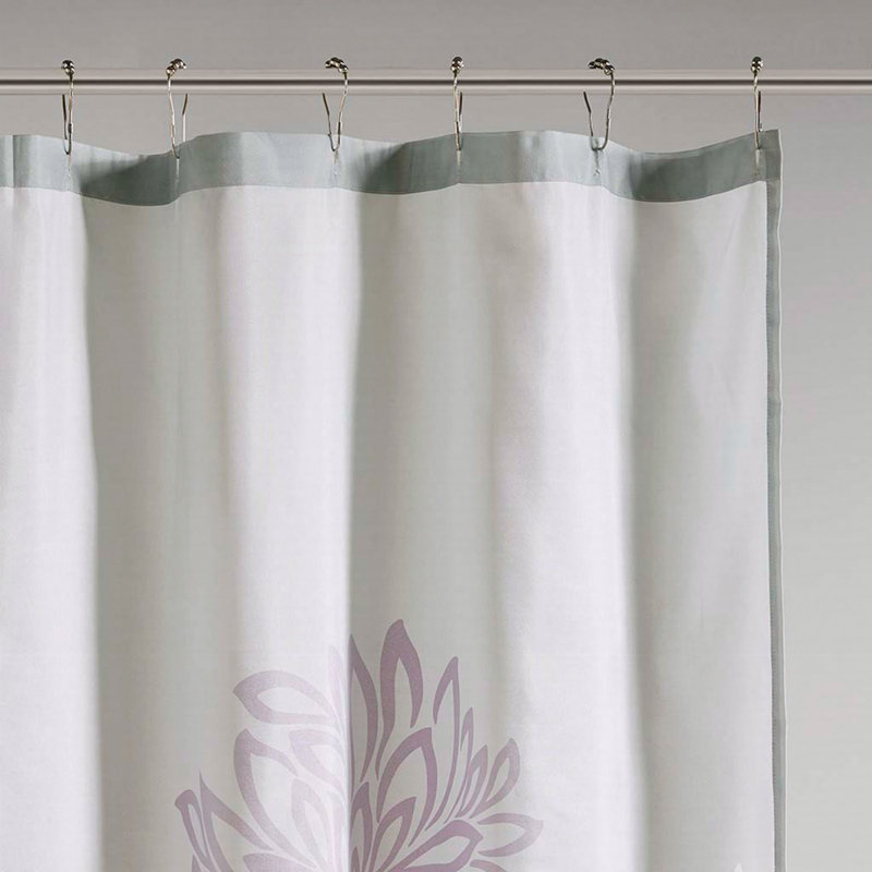 Rideau de douche à imprimé floral