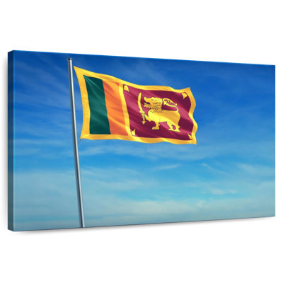 Borges Hoisted Sri Lanka Flag