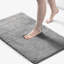 Tapis pour salle de bain en microfibre 20 x 30 po de qualité spa avec technologie de séchage rapide, envers en latex antidérapant, velours doux délavé de 0,76 po, gris lavable à la machine, qualité spa, gris-42491394-42491417