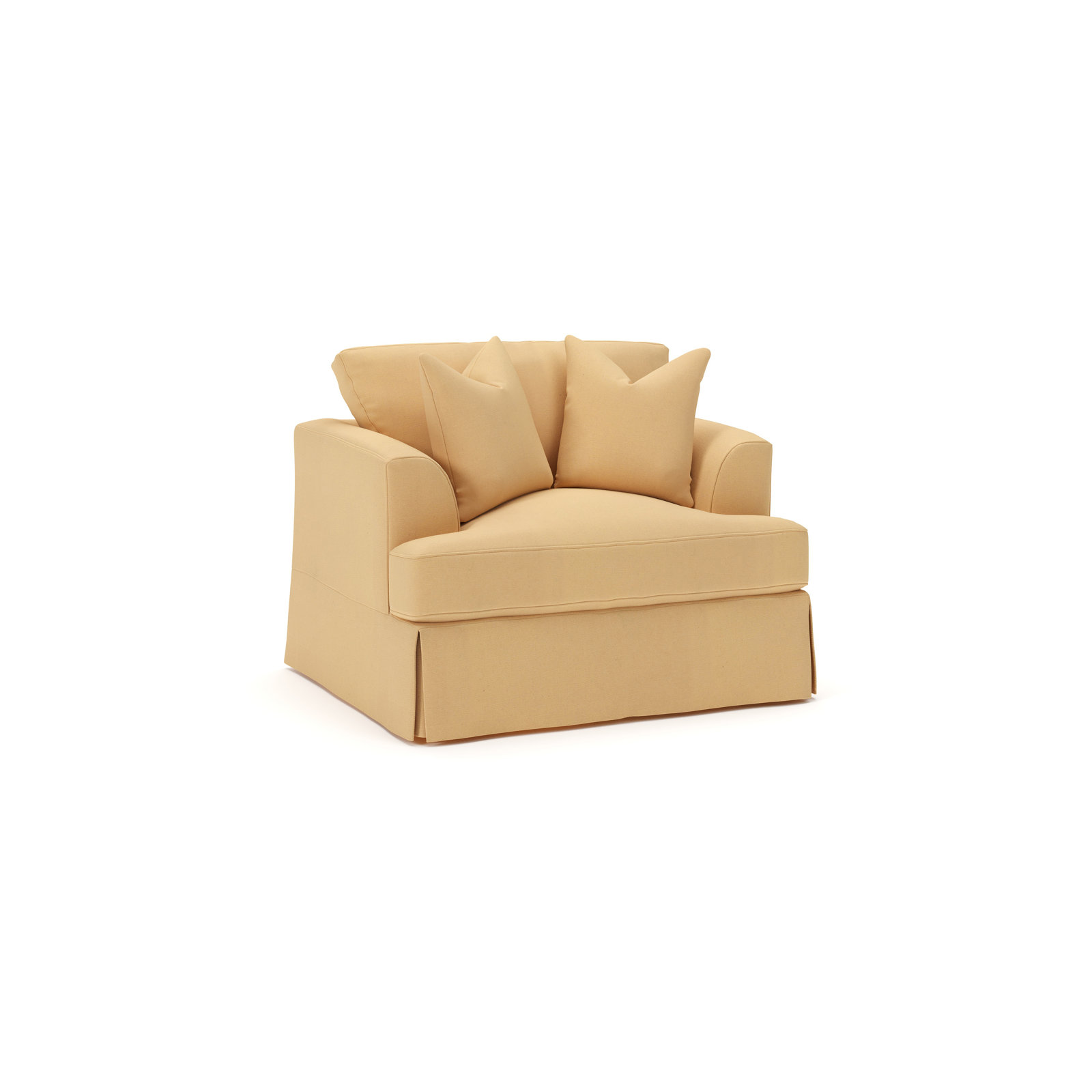 Lucia Armchair - Custom Upholstery by Wayfair™, Bayou Sunshine Canvas