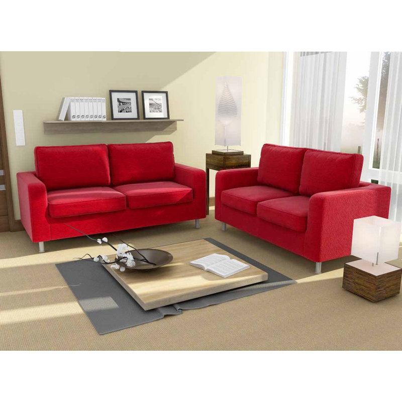 Miral Loveseat, Red