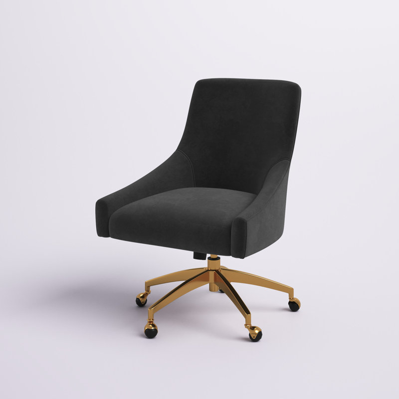 Chaise de travail Crete, Noir