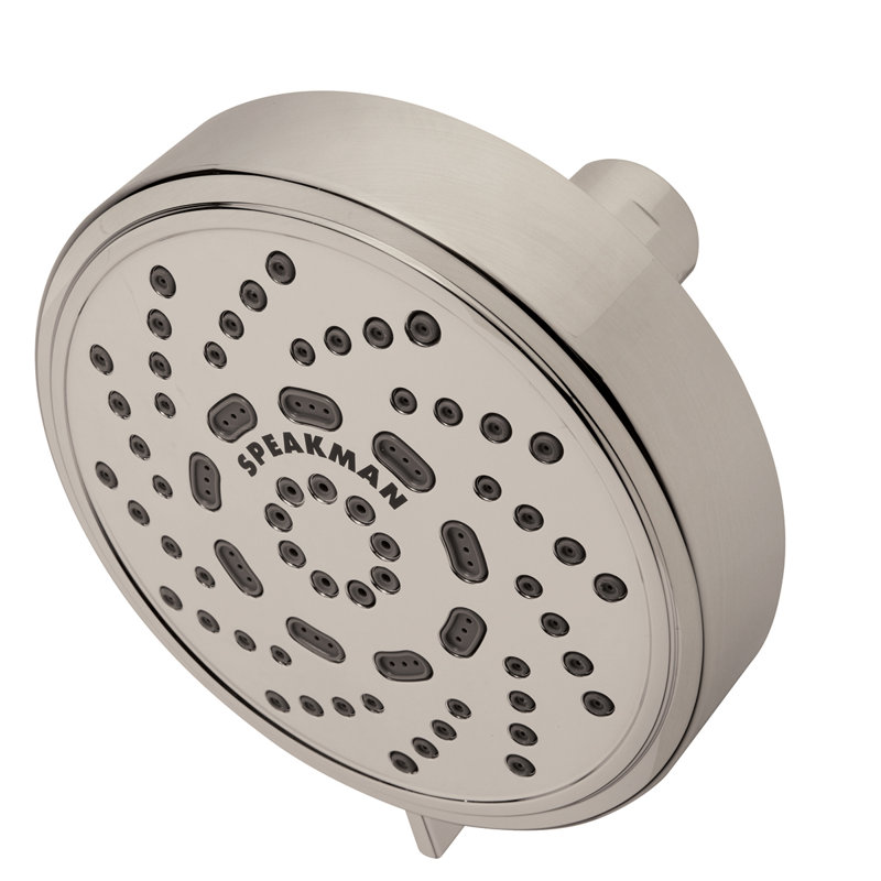 Echo Brushed Nickel Multi-Function Adjustable Shower Head