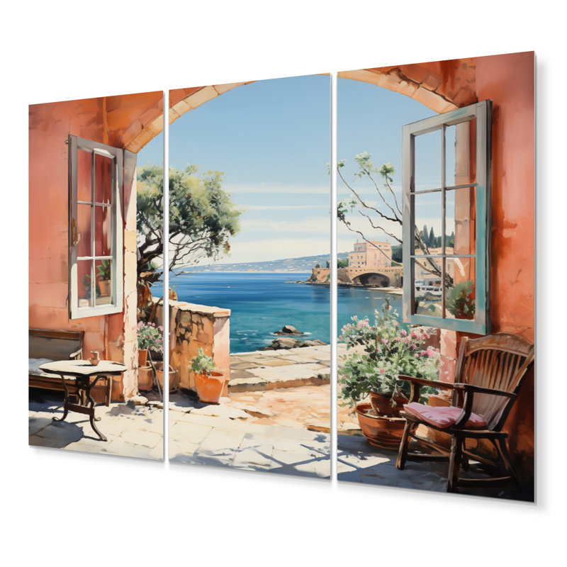 La Dolce Creativita Beachside I - Italy Metal Wall Art