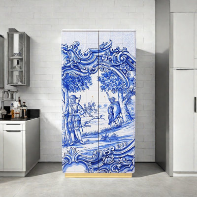 Painted Art Sideboard