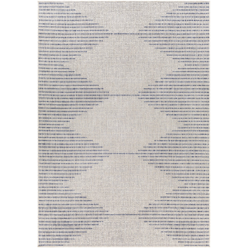 Tapis intérieur / extérieur gris clair Mendota, Rectangle 2 pi x 2 pi 11 po