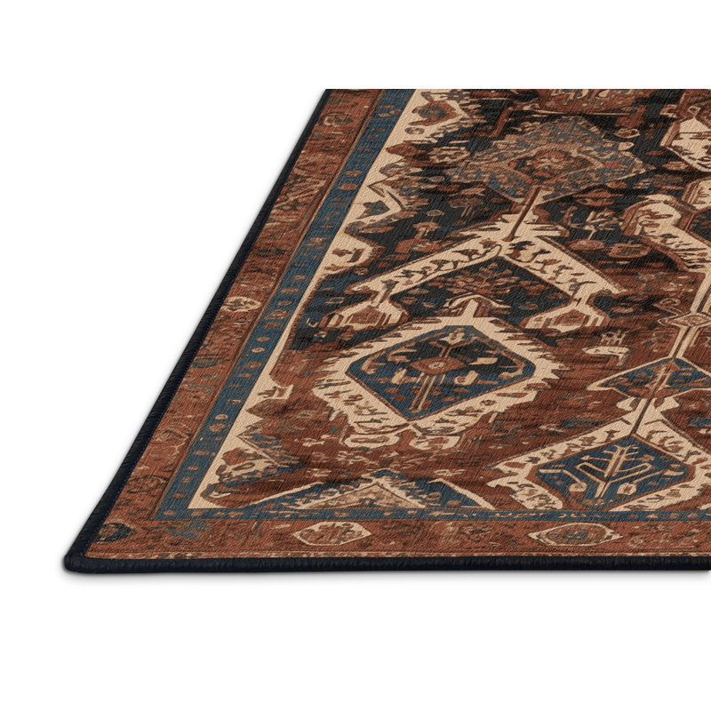 Tapis brun lavable à la machine
